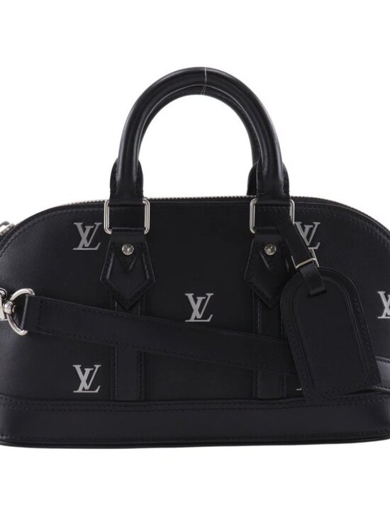 Louis Vuitton Handbags - LOUIS VUITTON Alma EW Handbag M24529 2WAYShoulder black Calfskin Women